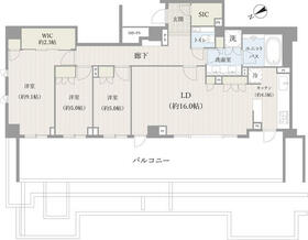 ザ・パークハウス御苑内藤町の間取り