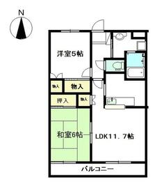 エクセレントハイツ2号館の間取り
