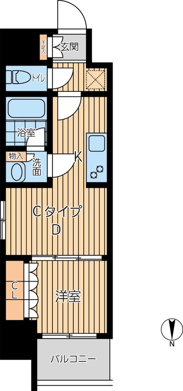プライマル西蒲田の間取り