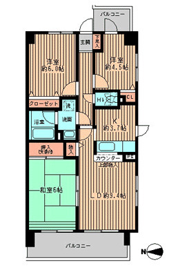 フォレストパーク相模原の間取り