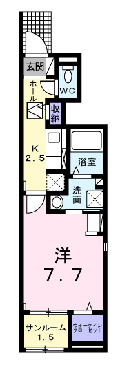 フォンターナ・ガルボⅡの間取り