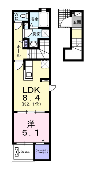 フォンターナ・ガルボⅡの間取り