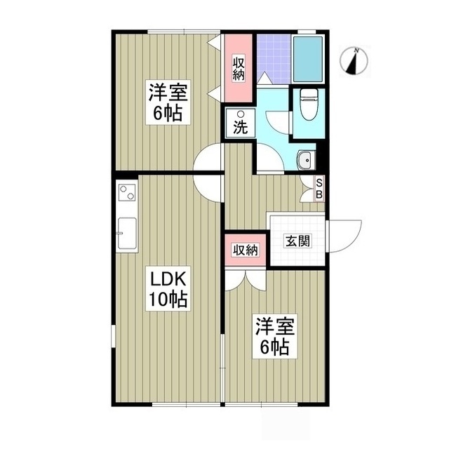 サンライズＡの間取り