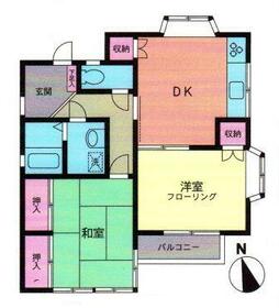 コーポ細谷の間取り
