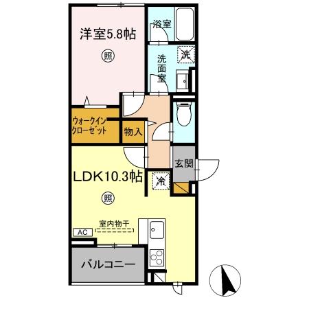D-Invest東原B Bの間取り