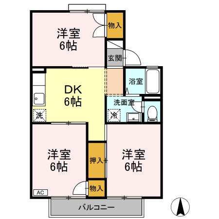 サンハイツの間取り