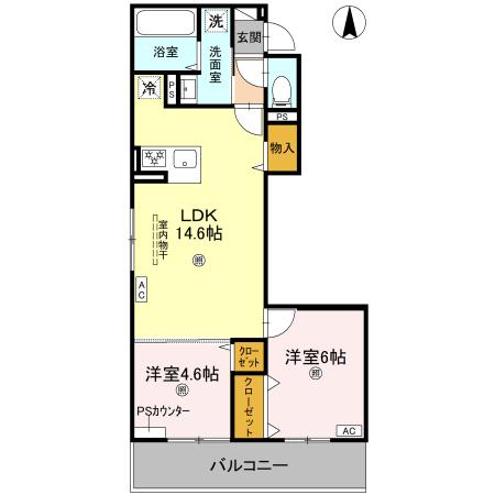 GRAMM北浜の間取り