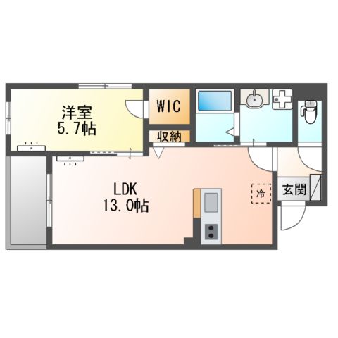 (仮)立川市一番町4丁目新築マンションの間取り