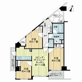 ライオンズプラザ目黒の間取り