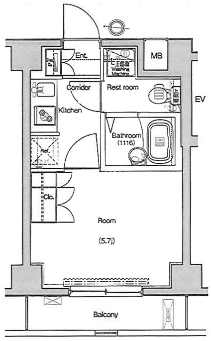レイジオス品川の間取り