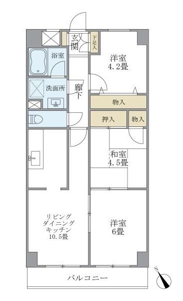サザンクロスプラザの間取り