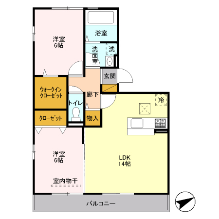 Ｔ･Ｓ ｂｕｉｌ　Ⅲの間取り