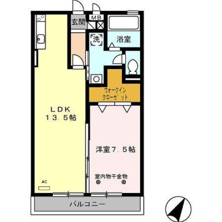 グリーンテラス Aの間取り