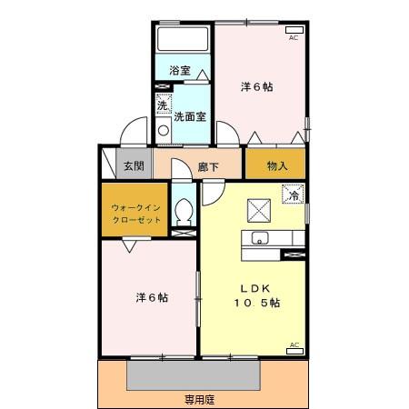 リビングタウン家代の里 Aの間取り