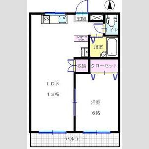 プリムヴェール須永Cの間取り