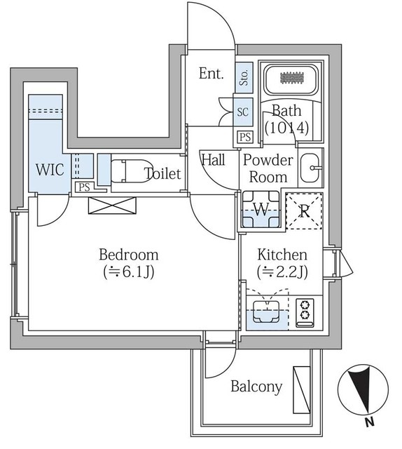 COMPOSITE新宿三丁目の間取り