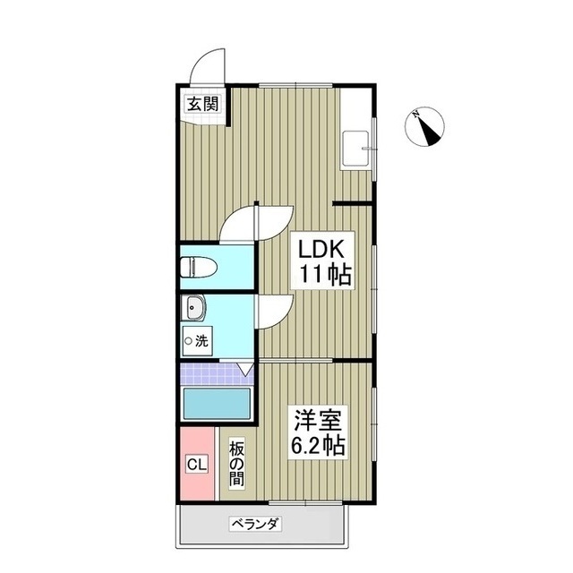 ウチダコーポ1の間取り