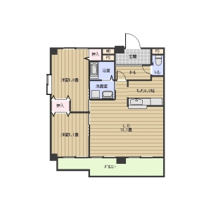 アヴニール弁天の間取り