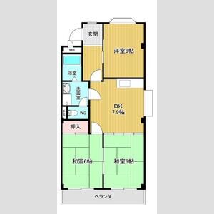 ベルシェ新開の間取り