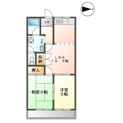 二の丸ハイムの間取り