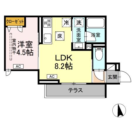 セレスティア徳丸 Aの間取り