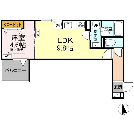 セレスティア徳丸 Aの間取り