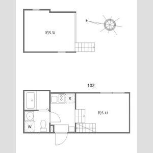 ハーモニーテラス青井ⅩⅢの間取り