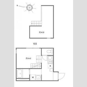 ハーモニーテラス青井ⅩⅢの間取り