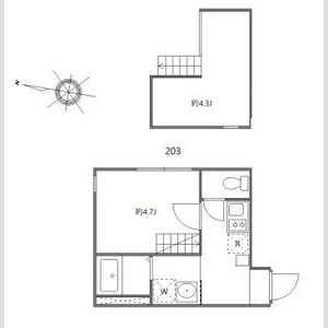 ハーモニーテラス青井ⅩⅢの間取り