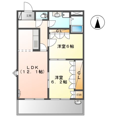ロイヤルヒルズ上野の間取り