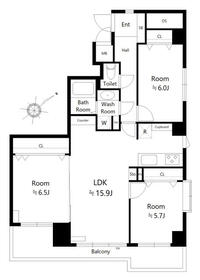 ジェム赤羽アドバンスドシティの間取り