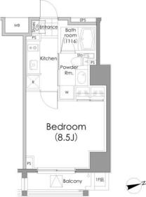 パークハビオ戸越の間取り