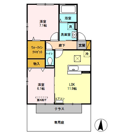 リビングゲートシティ Ⅲの間取り