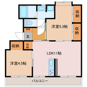 ドリーム佐倉Ⅰ棟の間取り