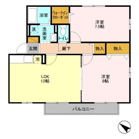 パティオ中国分の間取り