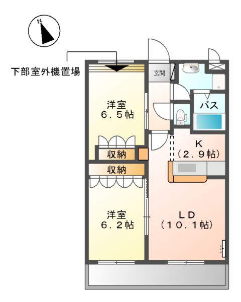 NY WEST HARLEY Aの間取り