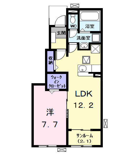 レスポワール鯏浦の間取り