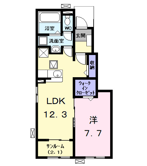 レスポワール鯏浦の間取り