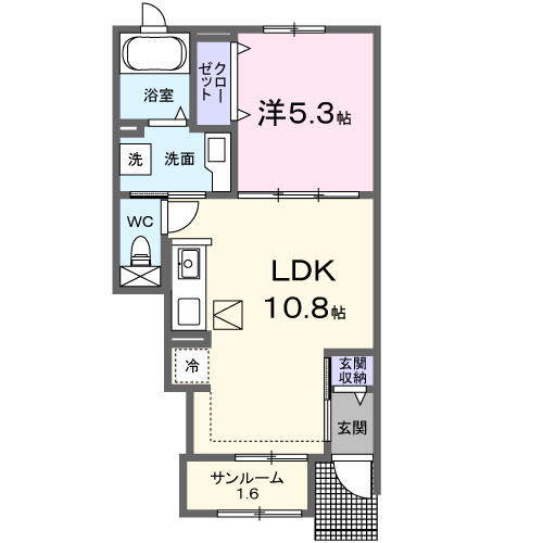 ベル　リュミエールの間取り