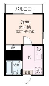 森崎の完工年月(1988年4月)築の賃貸アパートの間取り