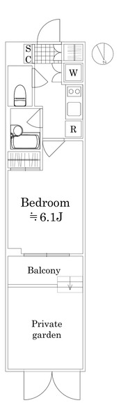 スパシエ練馬アヴィニティーの間取り