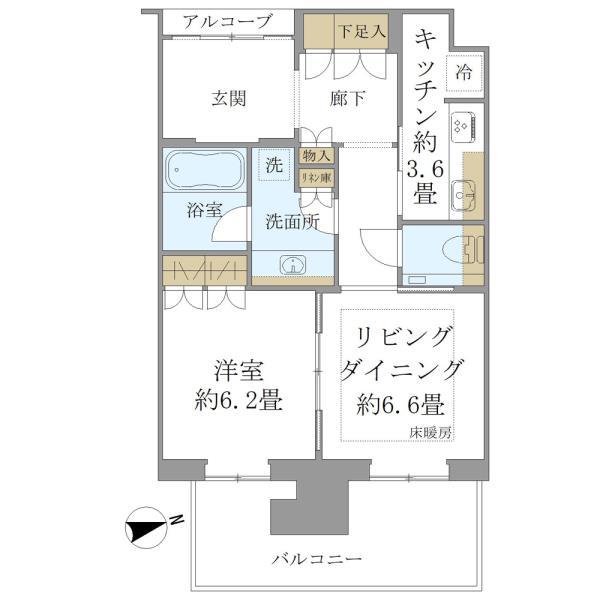 グラングリーン大阪THE NORTH RESIDENCEの間取り