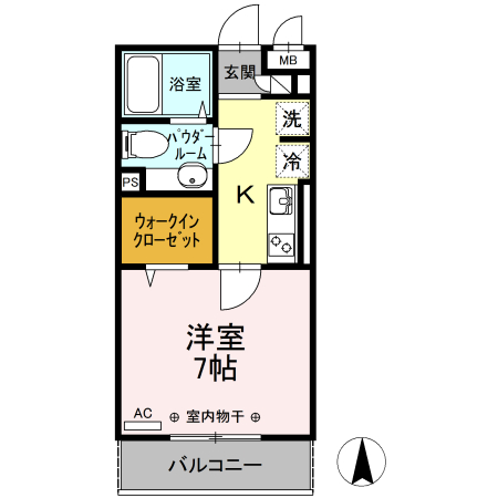 ベルソス高倉 Aの間取り