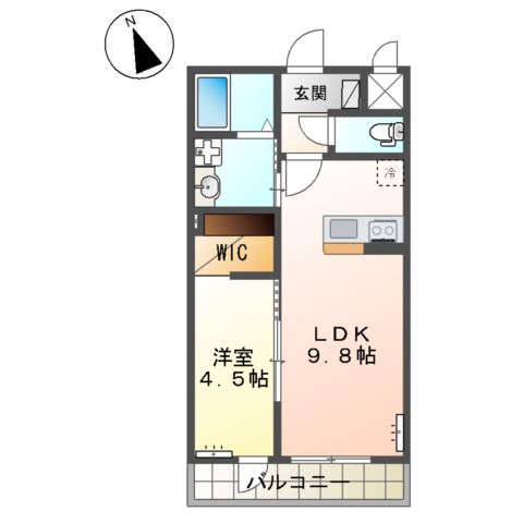 仮)阿見町中郷新築アパートの間取り