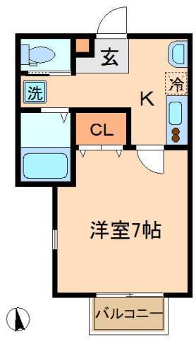 スミール市川の間取り