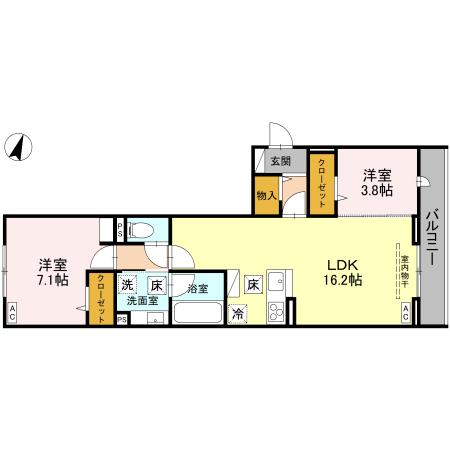 Noble palace戸塚東 Bの間取り