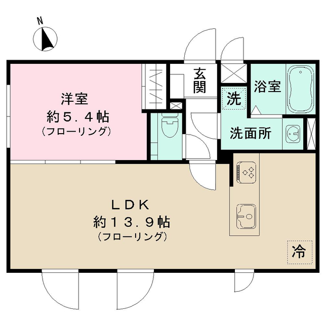 STRIPES 豪徳寺の間取り