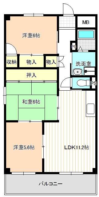 エスペラール遠若の間取り