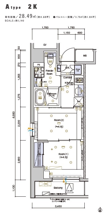 SYFORME MORISHITAの間取り