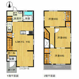 リースホーム蔦元町B棟の間取り